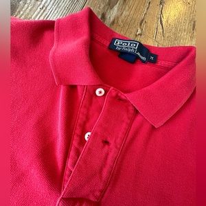 Men’s Vintage 2000s Red short sleeve Polo Ralph Lauren - medium